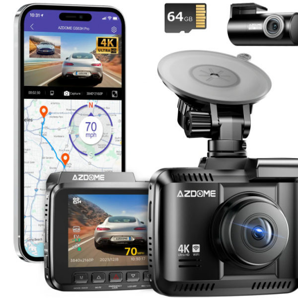 AZDOME GS63H Pro 2CH Dash Cam